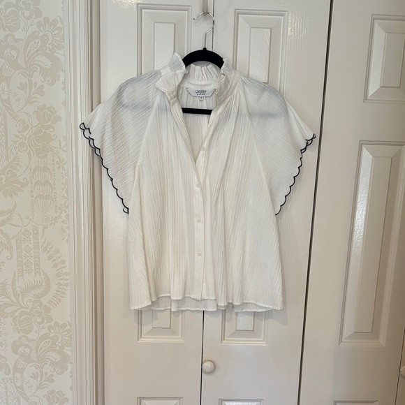 CROSBY by Mollie Burch Tops - White Button-Up Women's Top